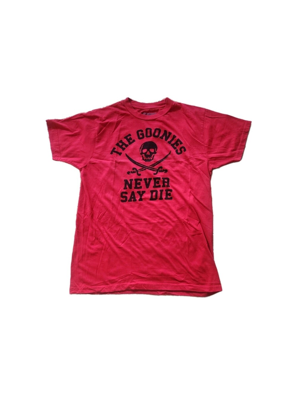The Goonies Never Say Die Red Adult XL T Shirt Short Sleeve Excellent Condition